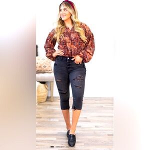 NWT Judy Blue Crop Jeans.